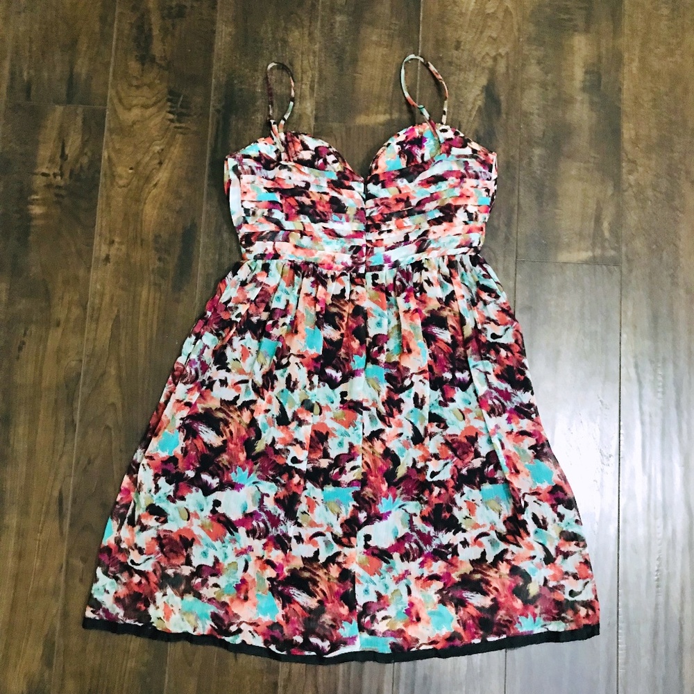 Bcbgeneration Seashell Bodice Pleated Strap Dress - image 2